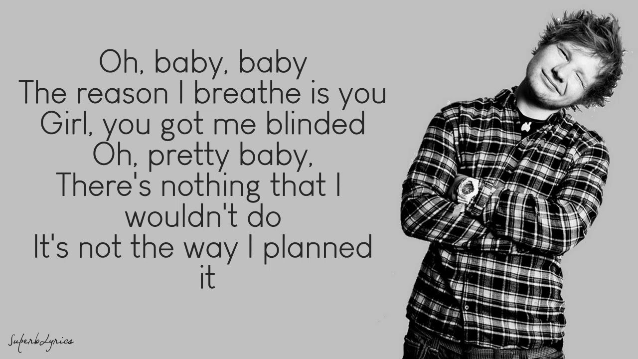 Ed Sheeran Baby One More Time Lyrics Youtube