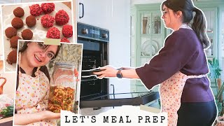 Postpartum Meal Prep 🍝 Freezer Meals, Snacks, Kimchi 👩🏻‍🍳 Kitchen Vlog