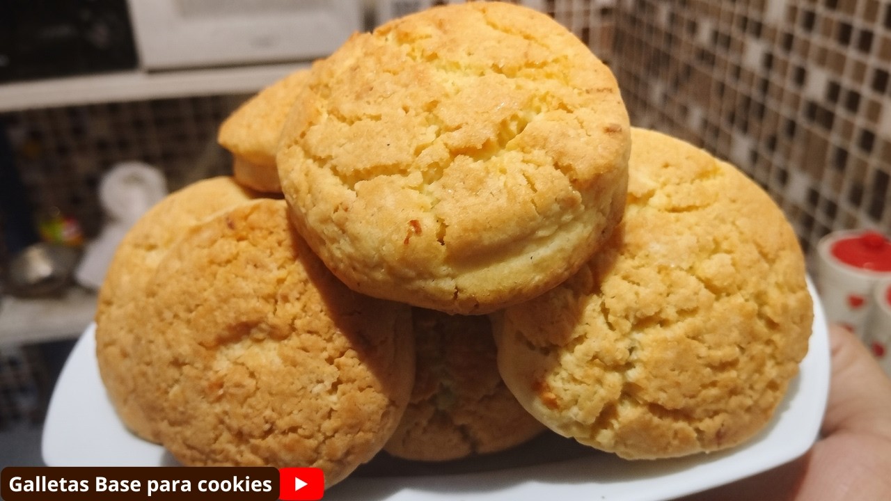 GALLETAS BASE PARA COOKIES | ¡LA RECETA PERFECTA PARA CREAR TUS PROPIAS COOKIES! 🔥