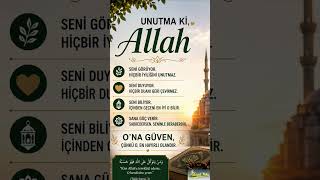 🌿 Unutma Ki Allah Seni Görüyor | Kalplere Dokunan İslami Söz ❤️ #shorts