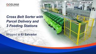 Gosunm Cross Belt Sorter System Shipped to El Salvador