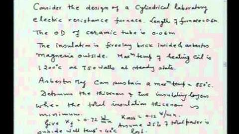 Mod-01 Lec-29 Transport Phenomena in Furnaces: Heat Transfer and Refractory Design