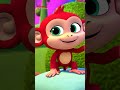 Fünf Kleine Affen - Five Little Monkeys | Nursery Rhymes for Children's | Galatta Kids | Shorts