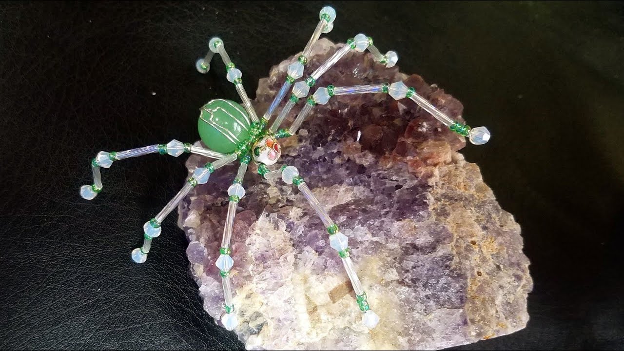 Beaded Wire Christmas Spider