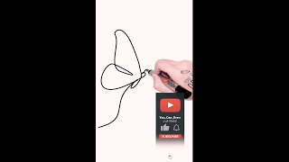 Simple Butterfly One Line Drawing