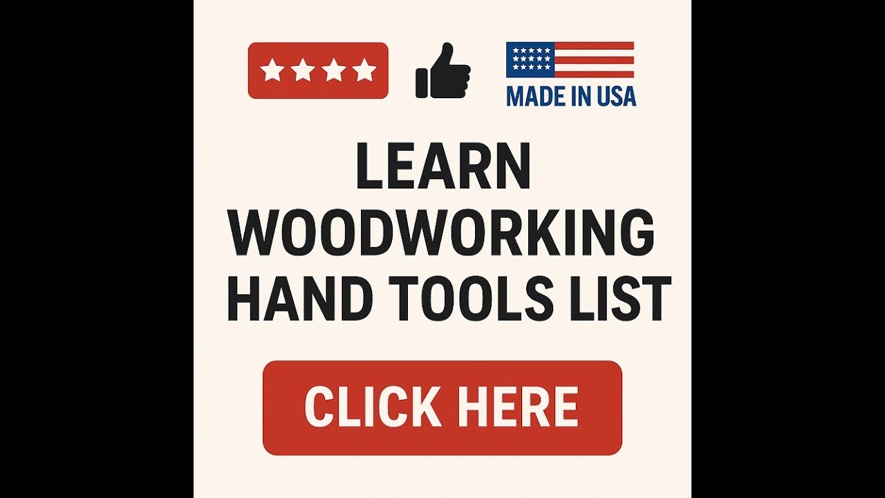 Woodworking Hand Tools List