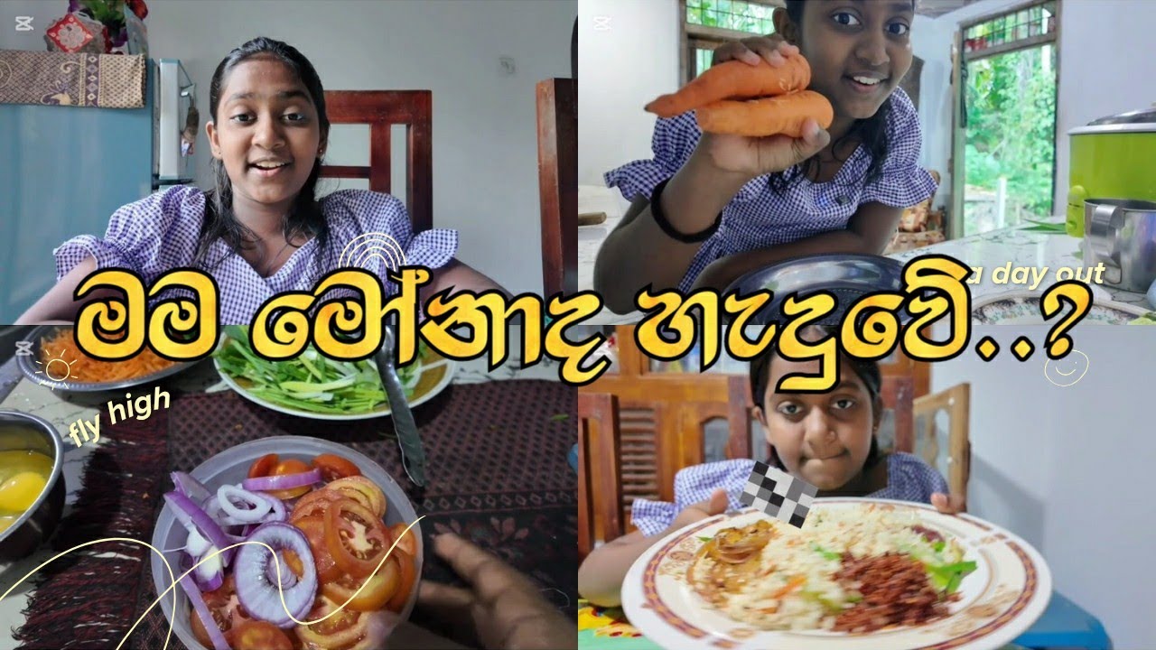 මගේ අද දවසෙන් කොටසක් 🍽️🍝️🥰| cooking rice @Shalacuty 