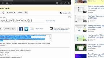 How to add a YouTube video in an article at APSense