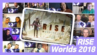 RISE (ft. The Glitch Mob, Mako, and The Word Alive) | Worlds 2018 REACTION MASHUP