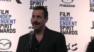 Adam Sandler at the Independent Spirit Awards press room