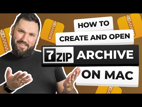 How to create and open 7zip archive on a Mac