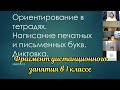 Фрагмент онлайн-занятия по письму и обучению грамоте. 1 класс