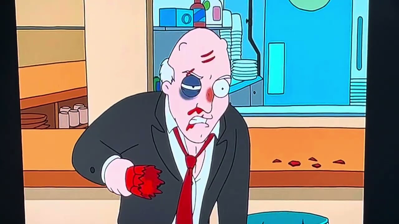 American Dad - Stan & Bullock Fight Scene