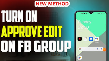 How to turn on approve edit on fb group 2023
