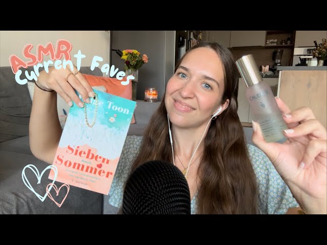 ASMR Current Favorites 🍑🩵 | body care, perfume, jewelry & more (Tapping, Scratching, Whisper Ramble)