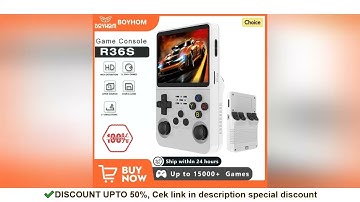 Open Source R36S Retro Handheld Video Game Console Linux System 3.5 Inch IPS Screen Portable Pocket