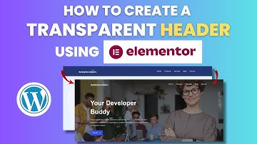 How to Create a Transparent Header using Elementor