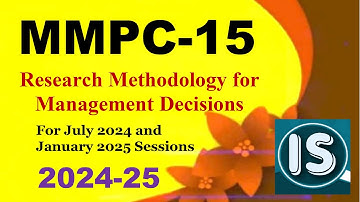 IGNOU MMPC-15 Solved Assignment 2024-25 for July 2024 and January 2025 Session