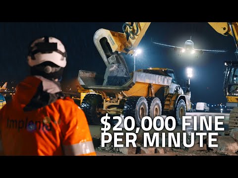 Rebuilding An Airport Runway OVERNIGHT | Eberhard | Europe Vlog 3