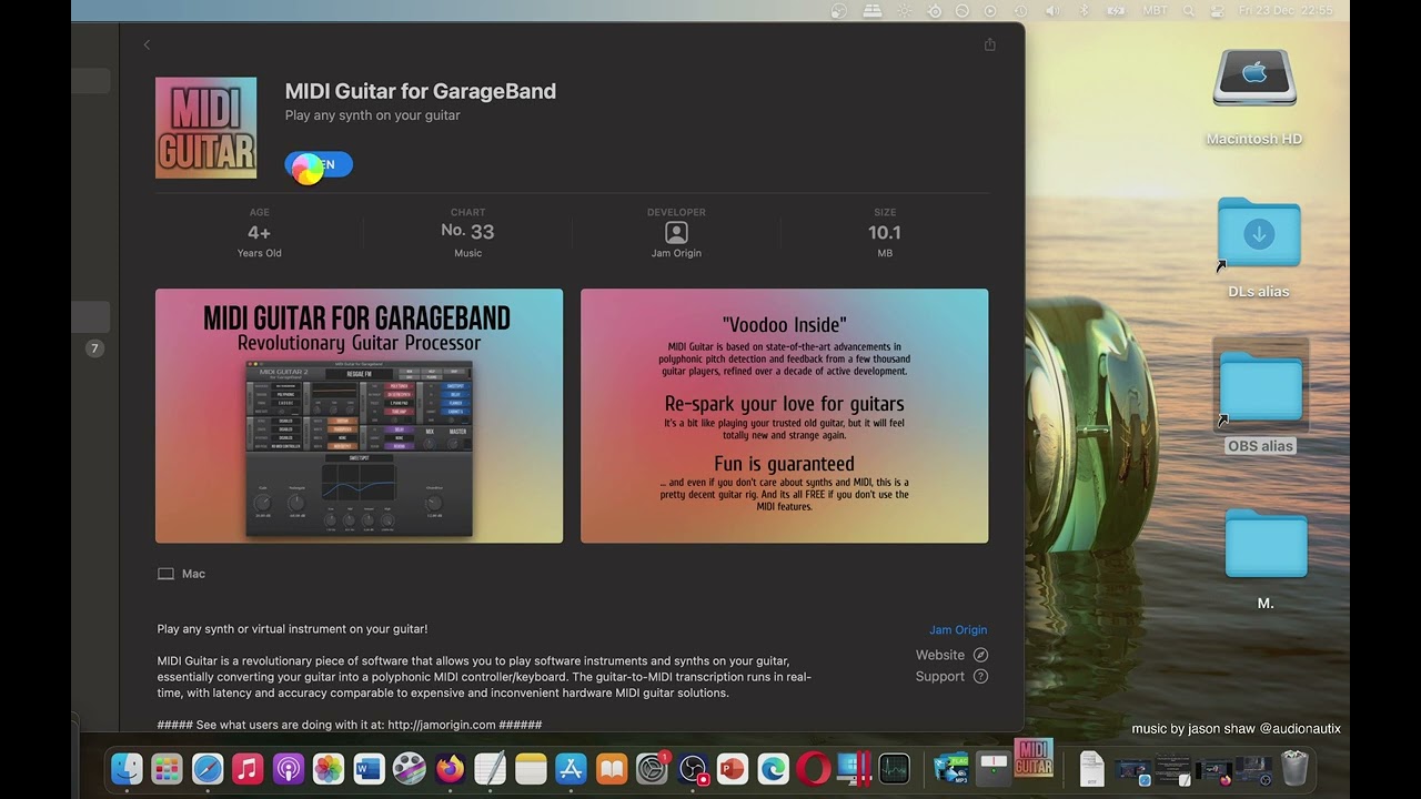 MIDI Guitar for GarageBand dont work Mac App Store Basic Overview [MAC OS]