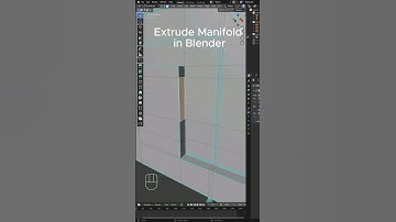 Extrude Manifold in Blender #blendertips #blendermodeling  #blendertutorial  #blender3d