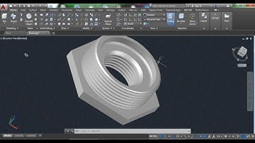 AutoCAD 3D, How to Create Pipe Fitting Reducing socket, AutoCAD Training