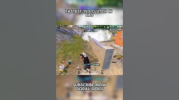 Fastest 1v3 Clutch In Dbs #shortvideo #trending #trendingshorts #bgmishorts #pubgshorts #godalgolu