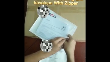 Self-Adhesive Recycled Environmental Packing List Envelope With Zipper