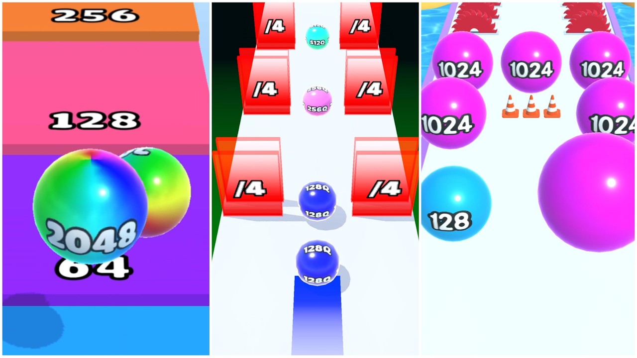 Jelly Run 2048 vs Balls Runner 2048 🔥 INSANE 128G vs 2048 Score! Ultimate Merge Battle