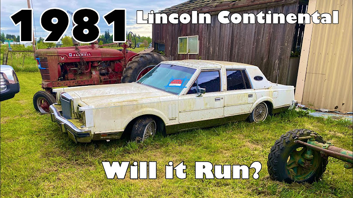 Will this 80s luxury Lincoln Run and Drive again?