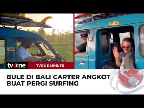 Hendak Pergi Surfing, Rombongan Bule di Bali Sewa Angkot | tvOne Minute