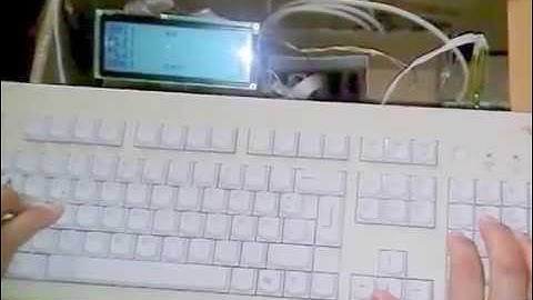 My first version of PONG game on my 6809 kit