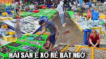 Chợ Bình Điền sáng nay Hải Sản Ế Xổ Giá Rẻ Bèo