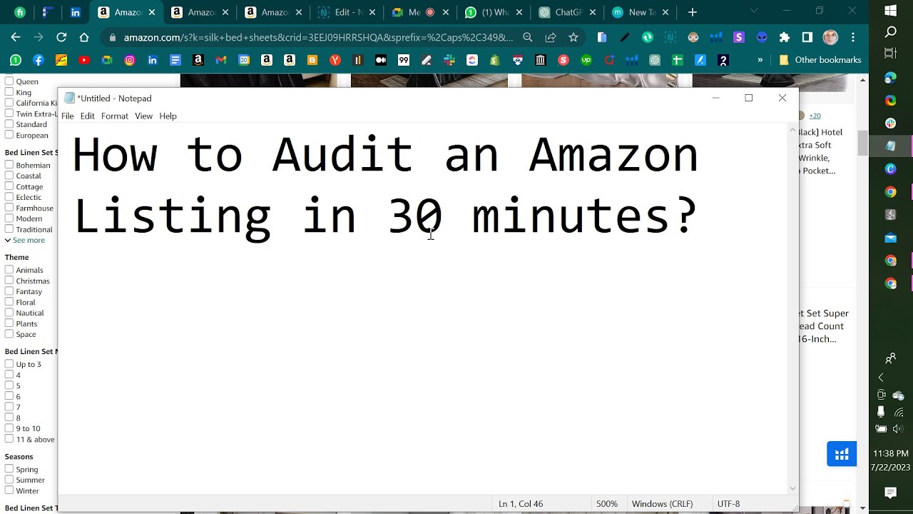 How to Audit an Amazon Listing in 2023? Amazon SEO Hacks Amazon