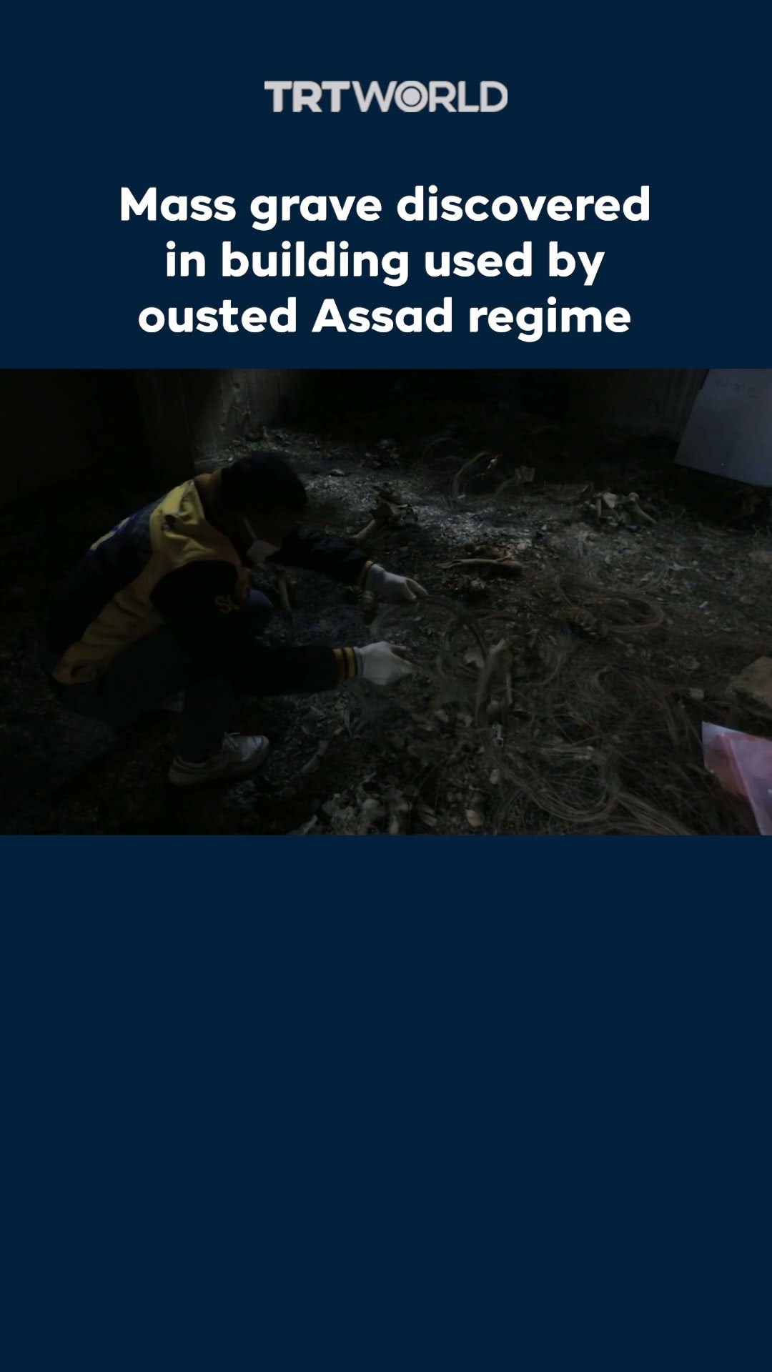 Mass grave discovered in building used by ousted Assad regime