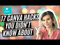 17 CANVA TIPS AND TRICKS You Didn't Know About (Canva Tutorial For Beginners)