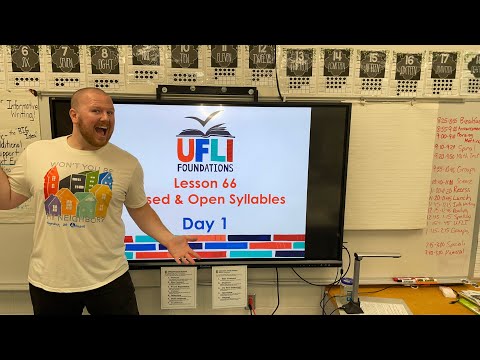 Mr. Holland’s UFLI Lesson 66 (Closed & Open Syllables) Day 1
