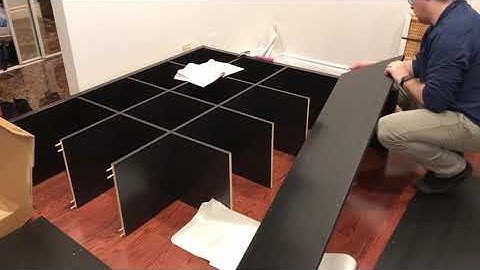 Kallax (IKEA) build and set up