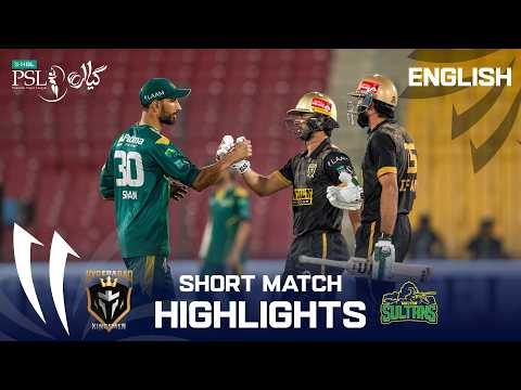 Short Match Highlights | Hyderabad Kingsmen vs Multan Sultans | English | M 33 | HBL PSL 11 | MZB1K