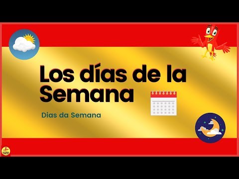 Dias da semana em espanhol - Días de la semana - Toda Matéria