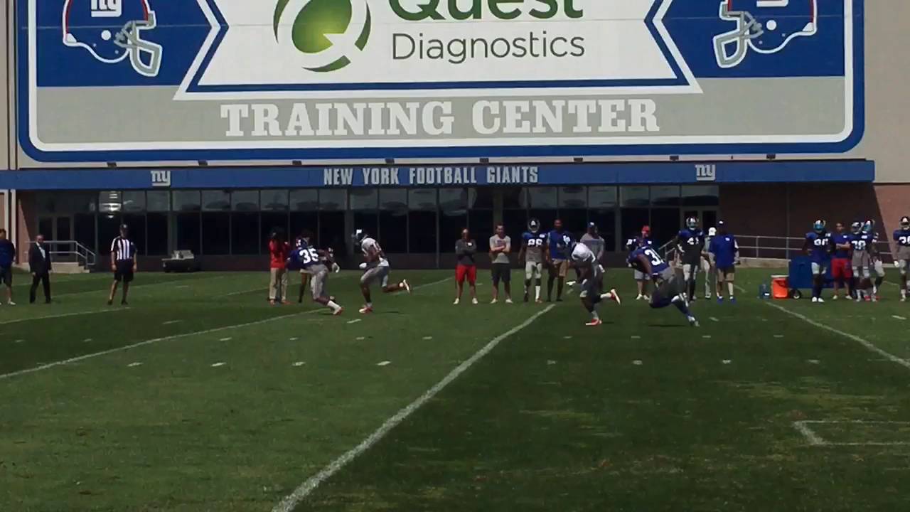 Giants rookie WR Sterling Shepard hauls in big catch