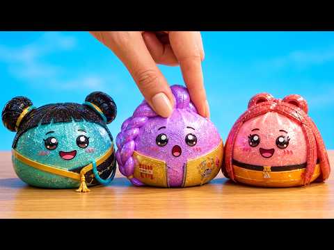 What?! K-Pop Demon Hunters Became Squishies? Mini Cardboard House For Hunrix!