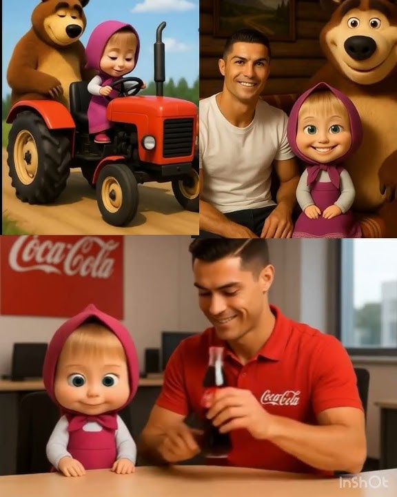 Masha and the Bear: A Day in the Life of Cristiano Ronaldo Today.
