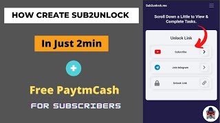How To Create Subscribe To Unlock Link Lock Link Kaise Banaye Subpanel Kaise Banaye