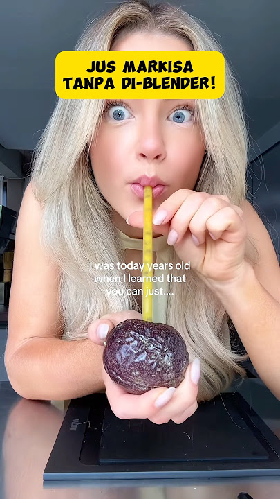 EAT PASSION FRUIT WITHOUT PEELING THE SKIN!! SO THIS IS HOW TO DO IT!! 🤤