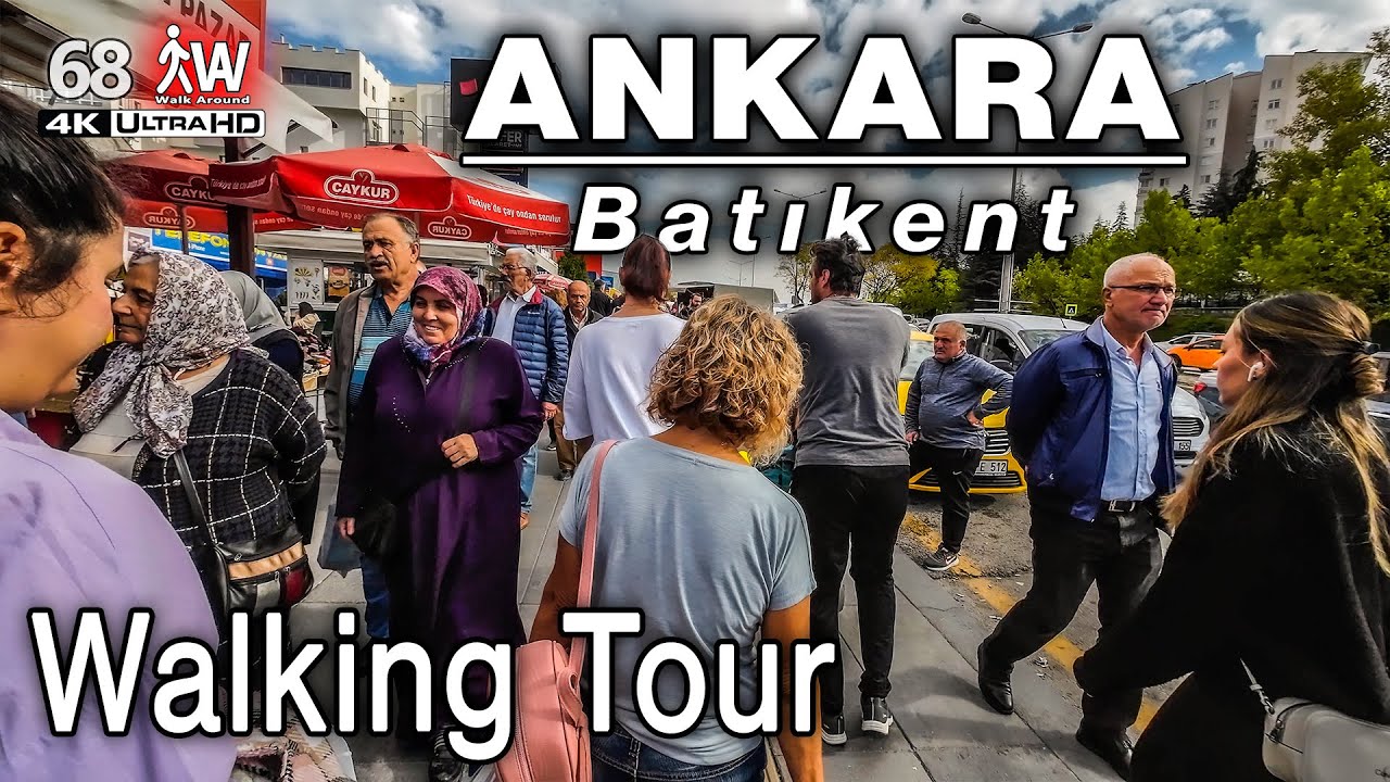 ANKARA Batıkent Sosyete Pazarı ve Civarında Yürüyüş | 4K Explore the Famous Flea Market