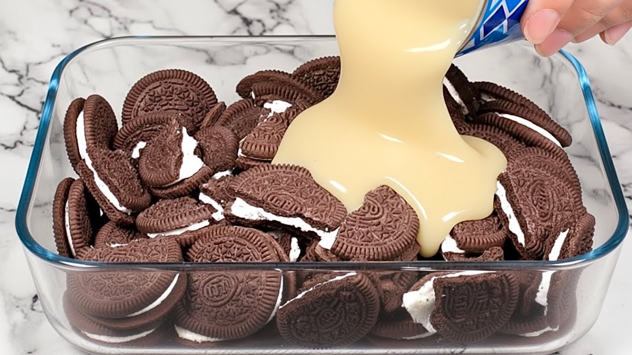 Смешайте сгущенное молоко с печеньем! Королевский деликатес к чаю! Десерт без выпечки!