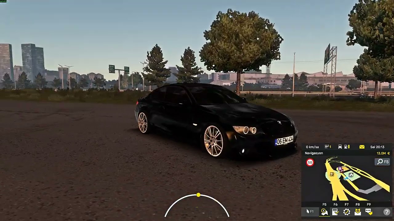 Euro Truck Simulator 2 araba ile gezinmece