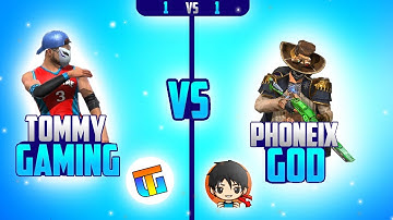 Tommy Gaming vs Phoenix God || 1 vs 1 || Clash of Friends ❤ Free fire 🔥@Celebritiesskss
