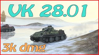 WOT Blitz / VK 28.01 / 2 frags / 3k dmg